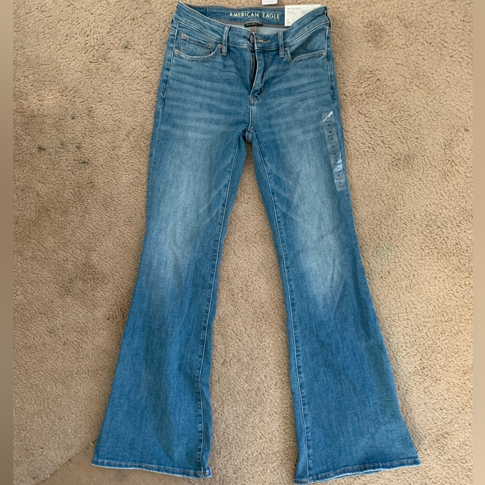 American Eagle Low Rise Flare Jeans Size 0 Regular